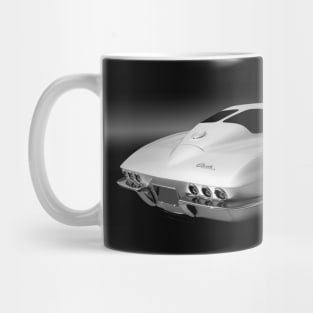 1963 Corvette Custom B/W Mug